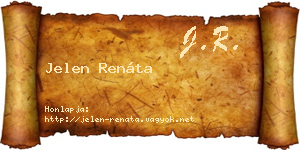 Jelen Renáta névjegykártya