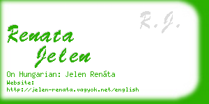 renata jelen business card