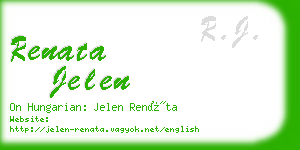 renata jelen business card